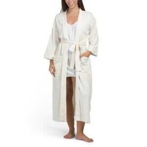 EILEEN FISHER Soft White Organic Cotton Robe